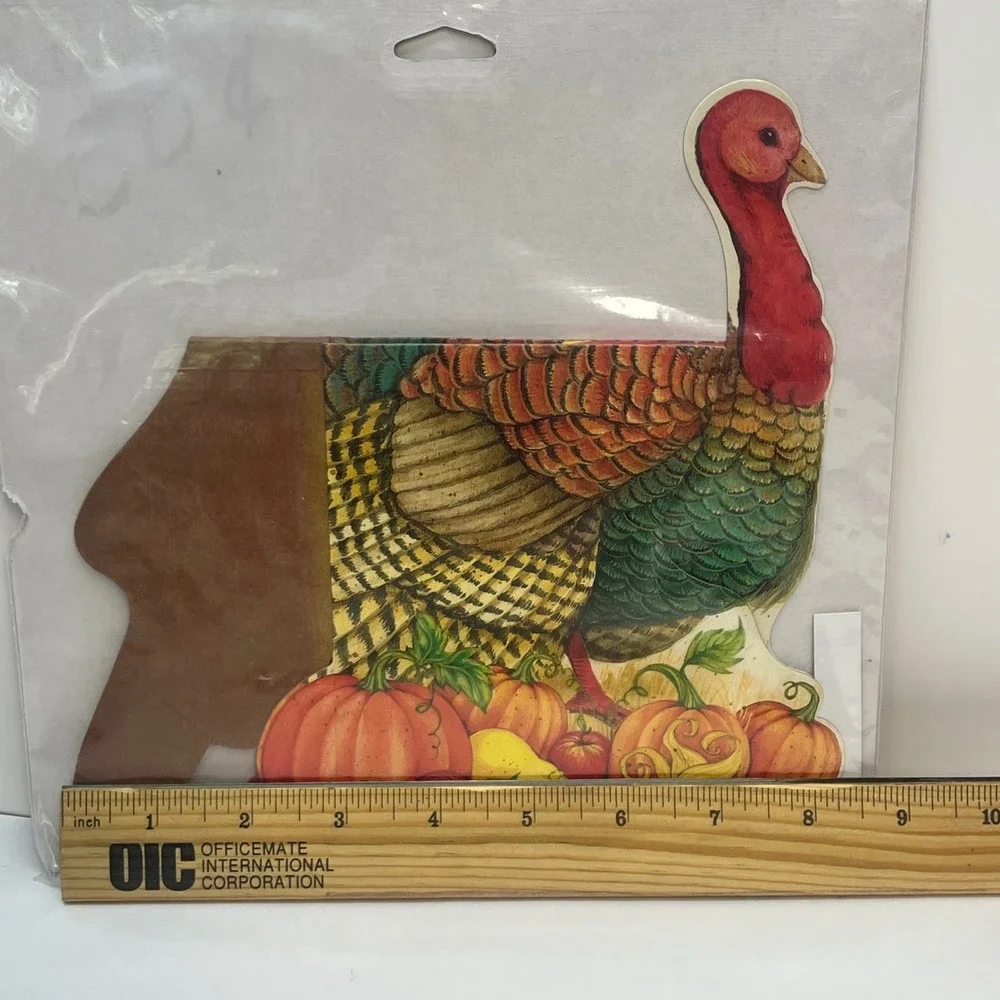 Thanksgiving Turkey Honeycomb‎ Centerpiece Fall Decor table setting holiday